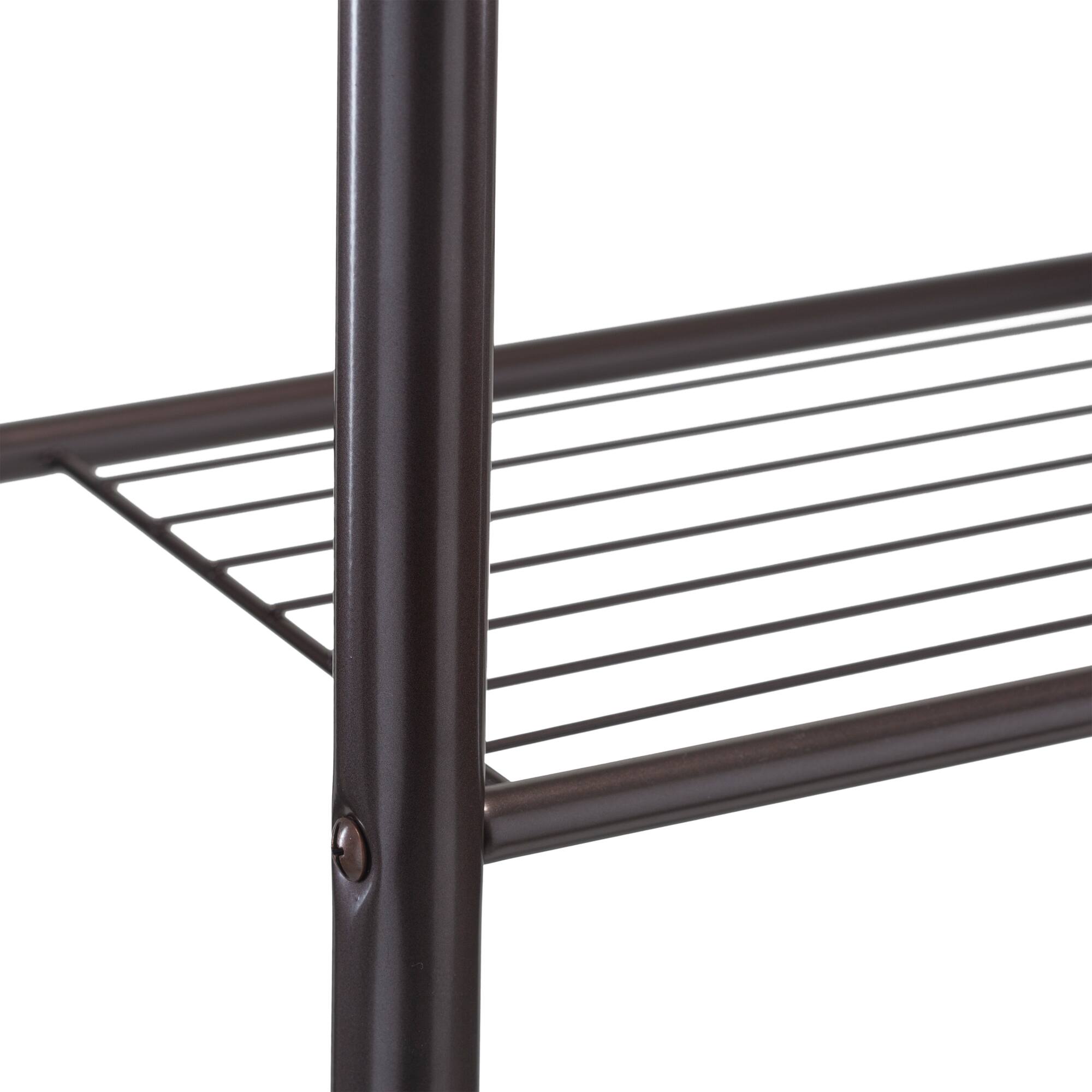 Organize It All 30" Belgium Oil Rubbed Bronze 3-Tier Shelving Tower